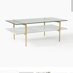 West Elm Marble Coffee Table