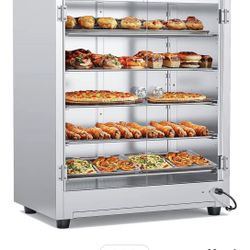 133Ot 5 Tier 900W Commercial Food Warmer w/ 304 Blued Stainless Steel Heating Element, Electric Catering Hot Box   A-19