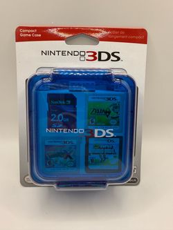 PowerA Compact Game Case Holds 16 Cards blue for Nintendo 3DS/2DS/DS