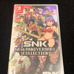 SNK 40th Anniversary Collection (Nintendo Switch, 2018)  NO MANUAL