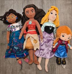 Disney Store Disney Princess Plush Doll Lot (Cinderella, Moana, Mirabel, Anna)