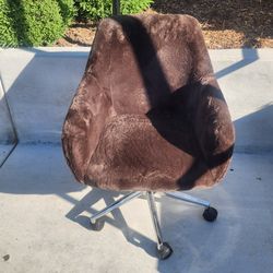 Faux Fur Desk Comfy Desk Chair 