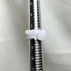 Hand carved Jade Ring Band Snake Natural Jade