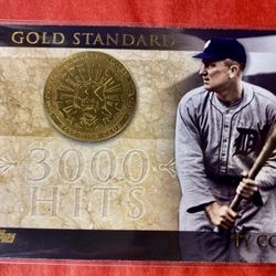 Ty Cobb 2012 Topps Gold Standard “3000 Hits” Card
