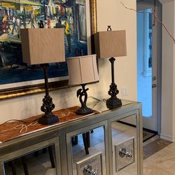 Lamps Antique Bronze Color. Beutiful Brand New