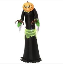 Airblown Inflatable Halloween Pumpkin Reaper 5ft King Ghoul Indoor Outdoor Light