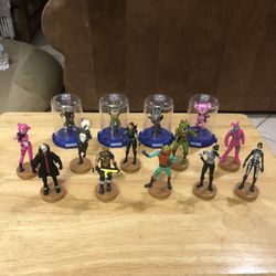 Fortnite Action Figures. 14 in all HARD TO FIND Figures with Stamp on bottom. Toys. Like New. Make Offer.