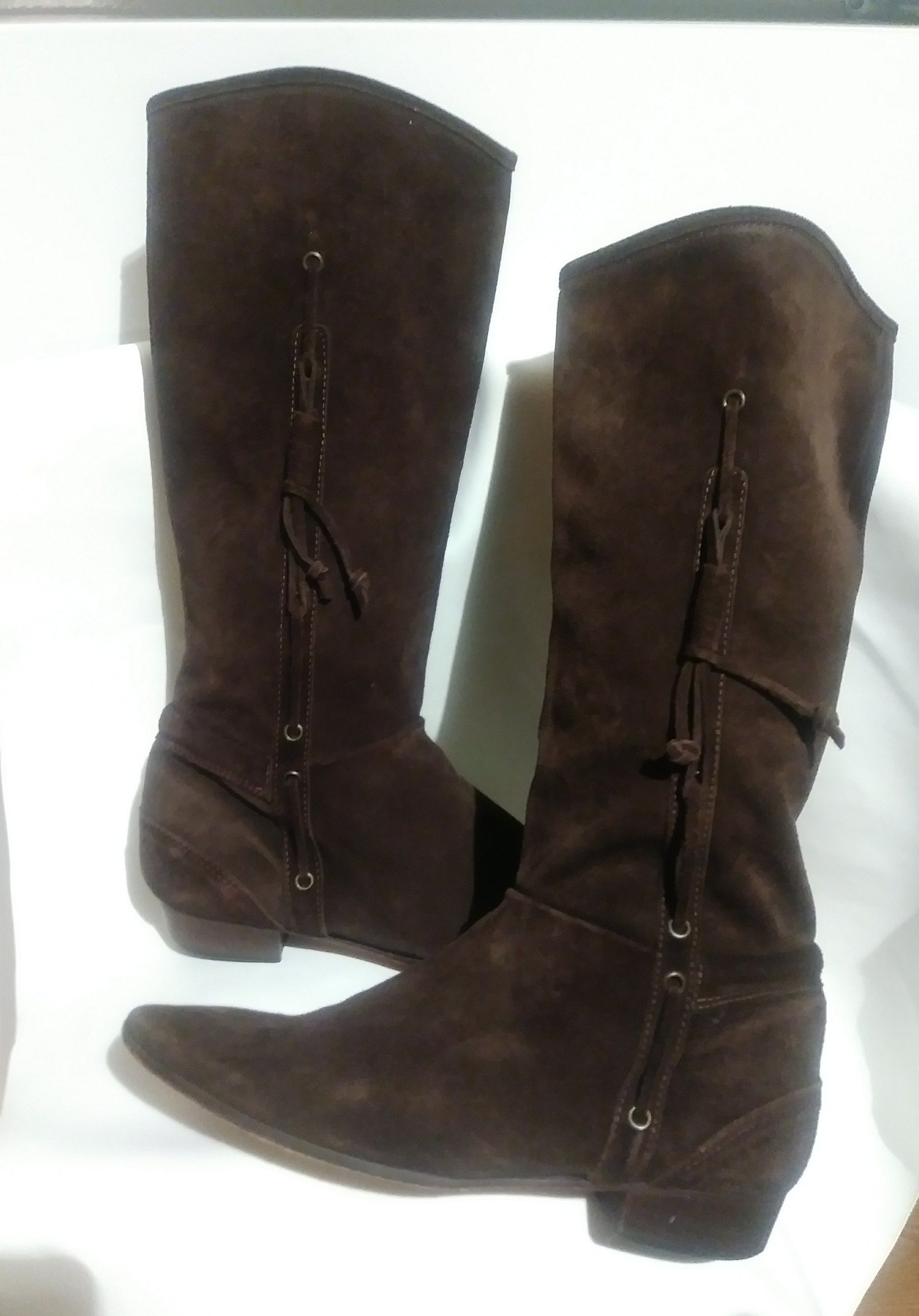 Michael Kors Brown suede leather boots Sz 10