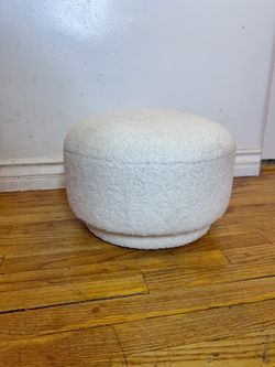 New cute white mushroom footstool