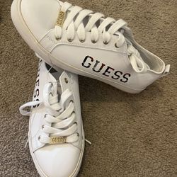 White Guess Shoes For Women Size 9