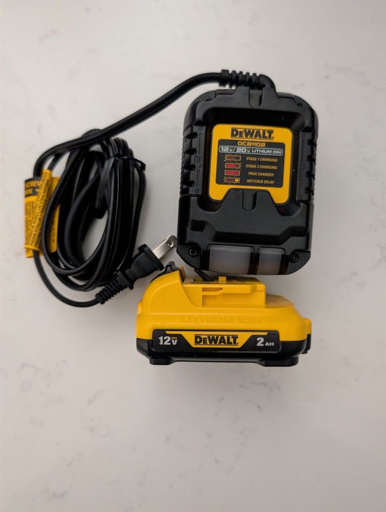 DeWalt 12v 2ah Battery and Charger