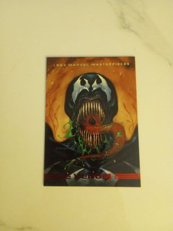 1993 Marvel Masterpieces Venom Trading Card