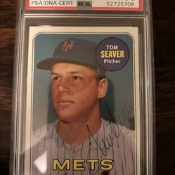 Tom Seaver - 1969 Topps PSA Auto