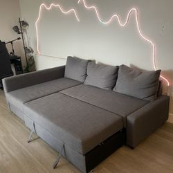 Blue pull out Ikea couch