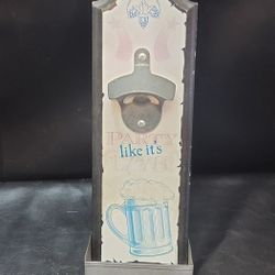 Wall Hanging Bottle Opener

