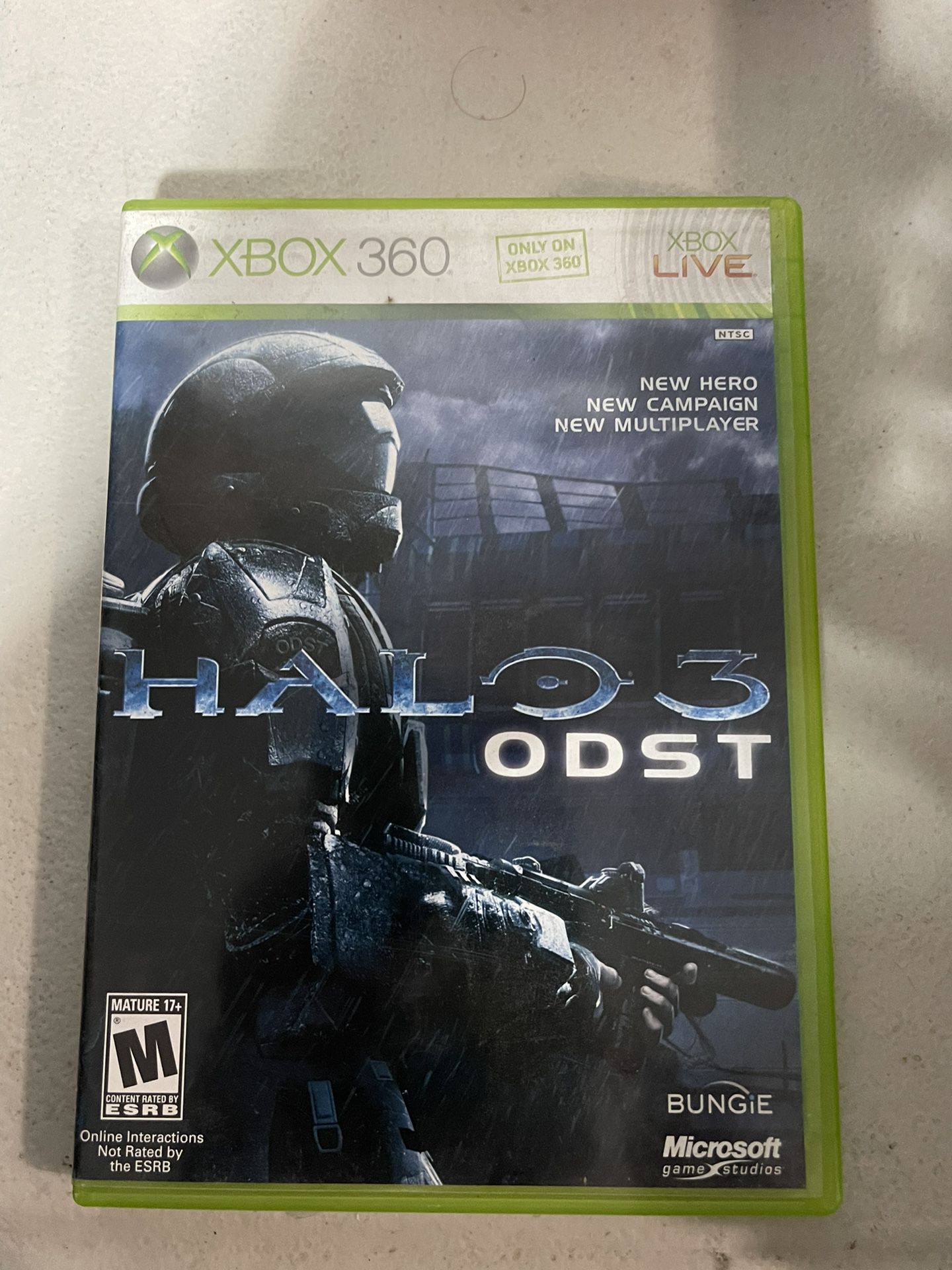 Xbox 360 halo 3 ODST CIB 2 Disc 