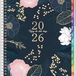 Planner 2026, January 2026 - December 2026, Weekly & Monthly Spreads, 9'' x 11", 2026 Calendar Planner, Monthly Tabs, Twin-wire Binding, Back Pocket, 