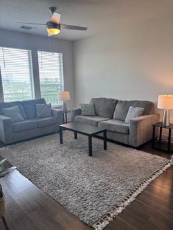 6’7” x 9’ Gray Area Rug