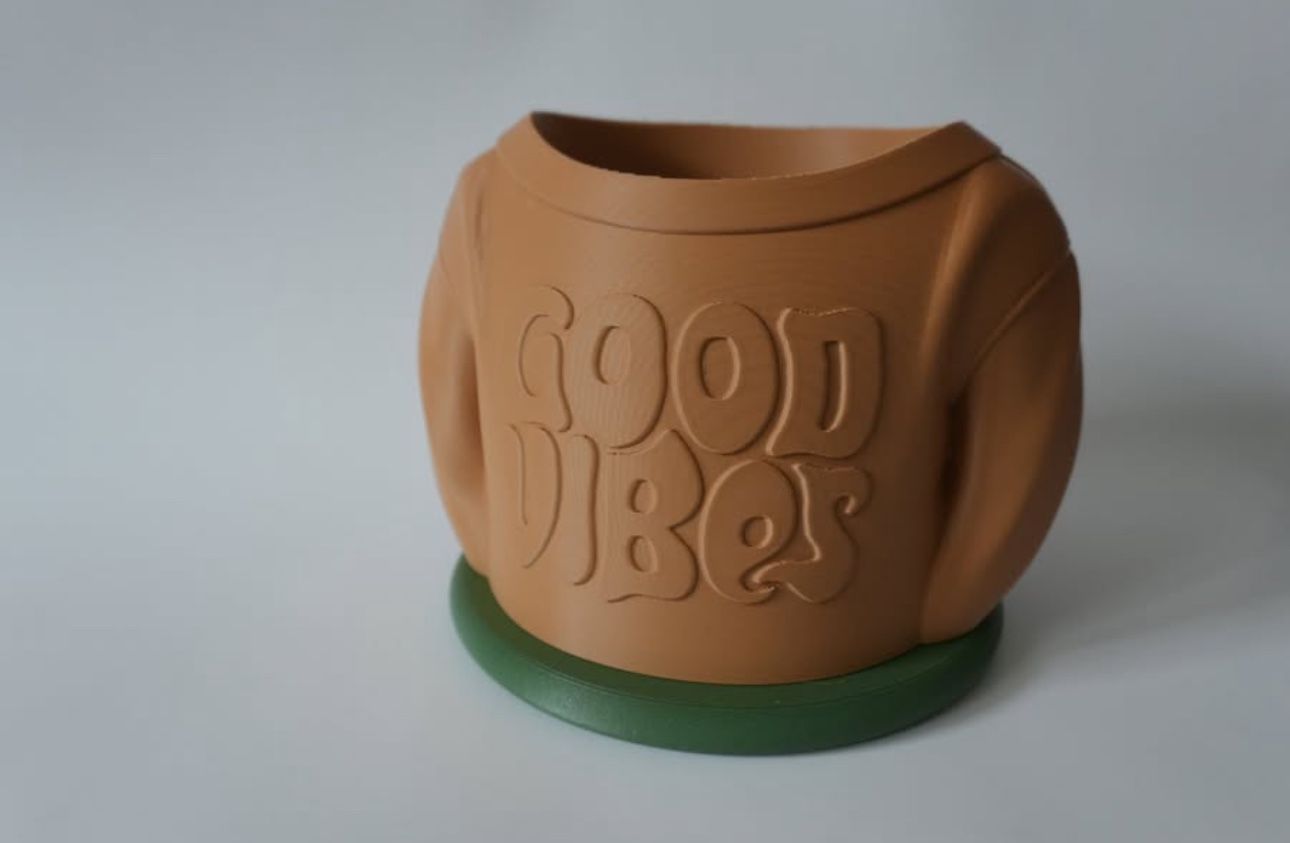 Flower Plant Pot Indoor Outdoor - Good Vibes