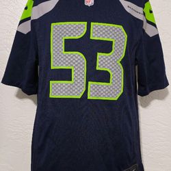 Seattle Seahawks Malcolm Smith Jersey Nike Elite On Field Mens Large Or XL Authentic Rare