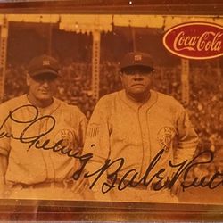 1933'- SIGNED BABE RUTH & LOU