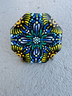 Hand painted 2.3” tile