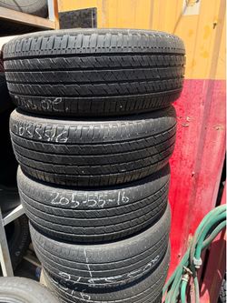 205/55R16 Bridgestone used tires set of 200 with mount and balance