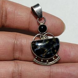 Sterling Silver Pietersite Pendant/Locket 