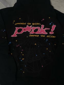 Black P⭐️nk! spider hoodie