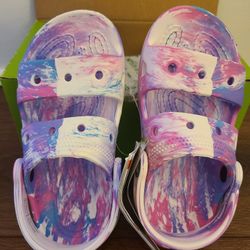 NEW Crocs Marble Sandals Sz C10