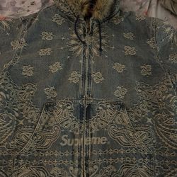SUPREME BANDANA HOODED WORK JACKET