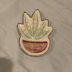 Decorative Ceramic Trinket Dish - Succulent Design 🌵