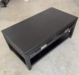 Black Coffee Table w/ Drawers