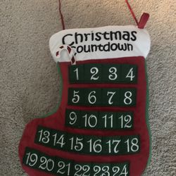 Christmas Countdown Pillow