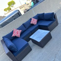 7pc outdoor patio furniture set