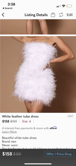 Feather Tube Dress