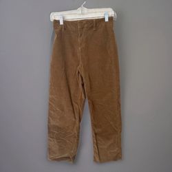 Frank & Eileen Kinsale Italian Corduroy Pants Women’s Size 0 Raw Hem 