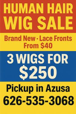 We Have More Than 10 Wigs Available