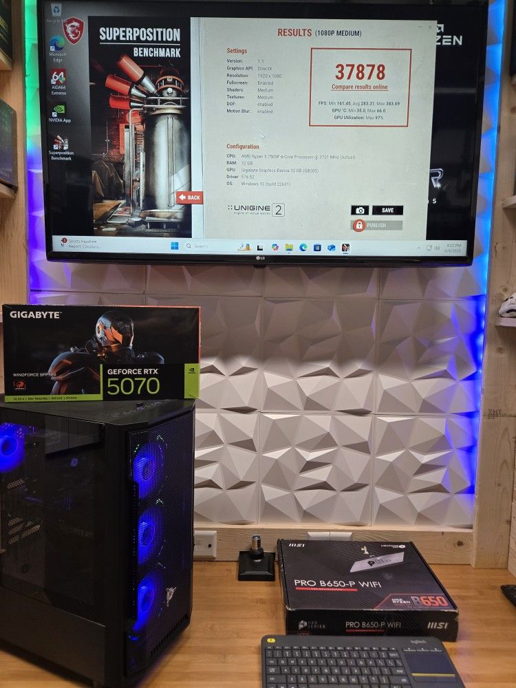 Gaming PC: RTX 5070 12GB