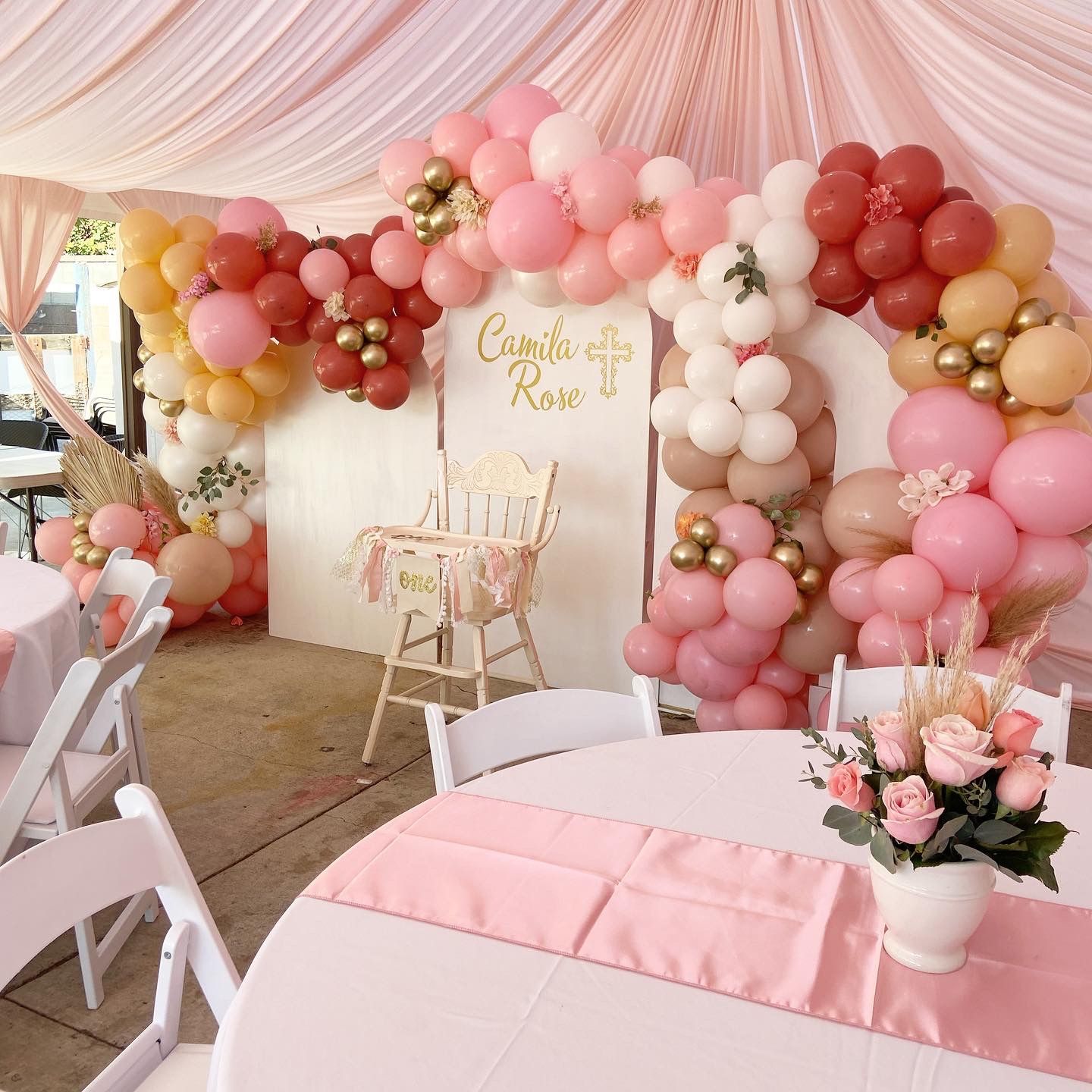Boho Balloons/ Baby Shower Balloons/ Peacock Chair