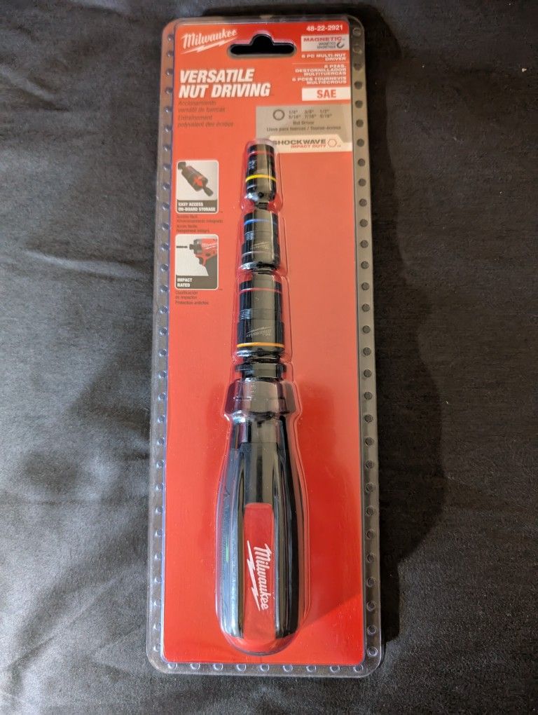 Milwaukee 6pc Multi-nut Driver