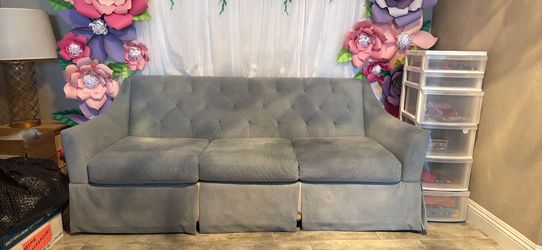 Free light blue teal couch