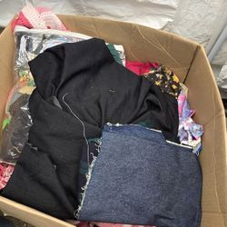 Vintage HUGE Fabric Box