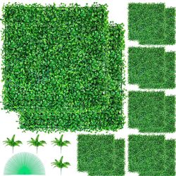 VEVOR 12PCS 20x20inch Artificial Boxwood Panels,Boxwood Hedge Wall Panels,Artificial Grass Backdrop