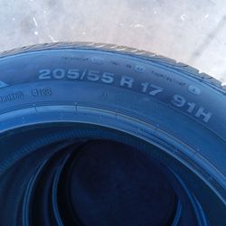 2 llantas 205 55 R17 Continental conti pro contact