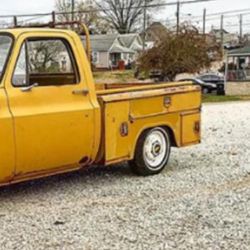 C10 UTILITY BED SQUARE BODY FENDER TOOL BOX TRUCK STEP SIDE