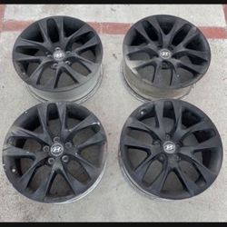 4 - 18x8 5x114.3 5x4.5 Stock Hyundai Tiburon Sonata Elantra Nissan 350z 370z Maxima G35 G37 Altima Civic Accord Wheels Rims !!!!!!!!