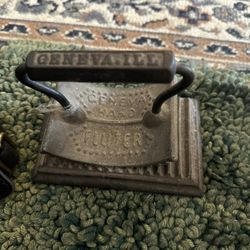 Antique Cast Iron Hand Fluter 
