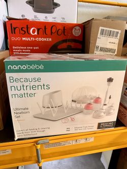 Nanobebe Breastmilk and Silicone Baby Bottle Ultimate Set Gen 2, 5oz and 9oz - with Sterilizer, Drying Rack, Anti-Colic Nipples, Pacifiers, and Warmer