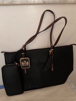 Cartera negra y marron.